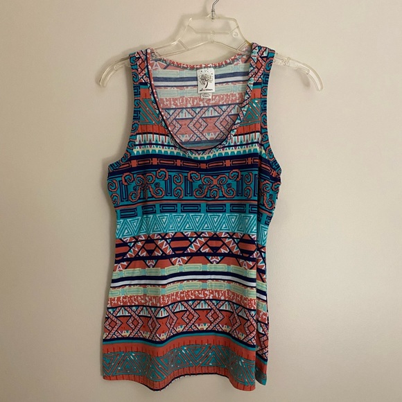 Aztec Print Tank Top - Picture 6 of 11